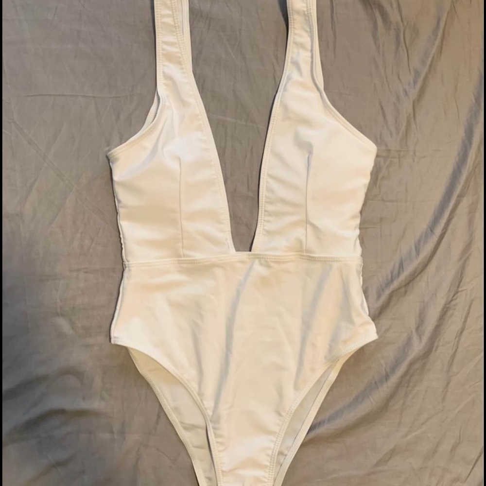 White Swim Suit